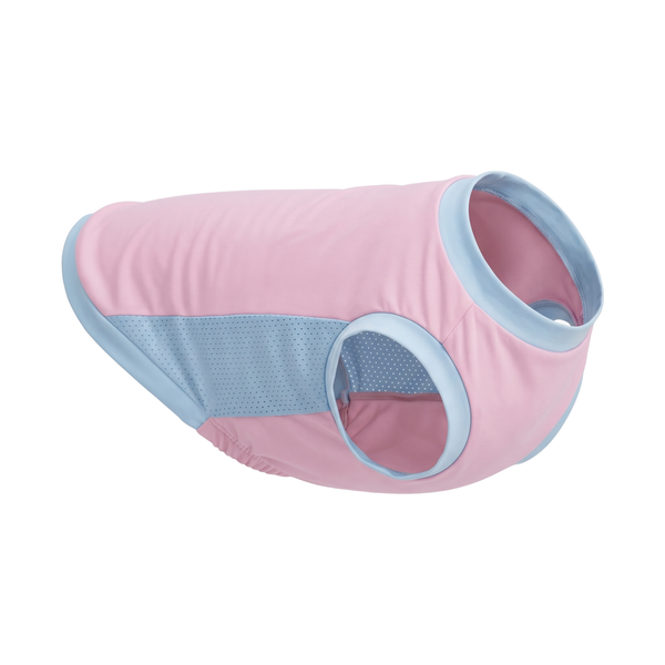 SunWisp Ice Silk Cooling Dog Vest in Pink - white background