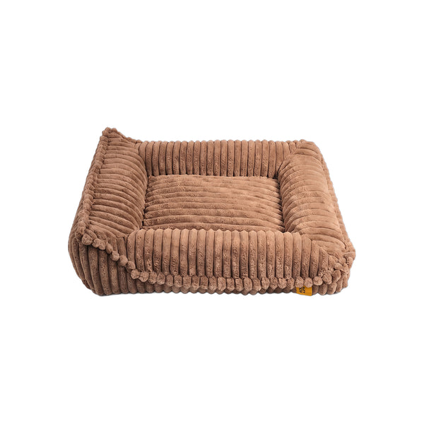CordCove Bolster Dog Sofa Bed - Brown