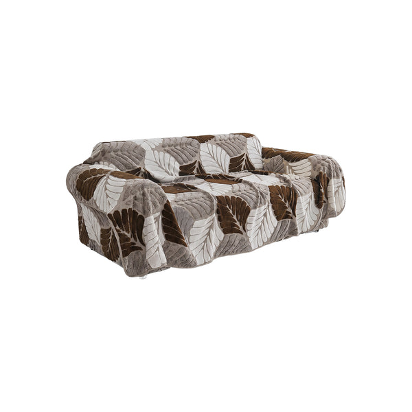 LeafLoft Thick Plush Sofa Throw - Taupe