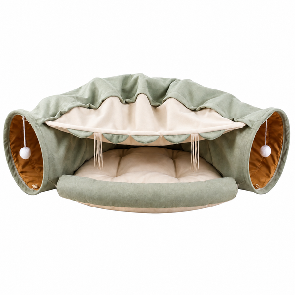 PurrDwell Cat Tunnel & Lounge Bed