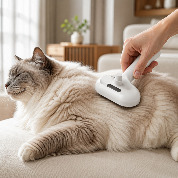 SteamSlick Self-Cleaning Pet Grooming Brush