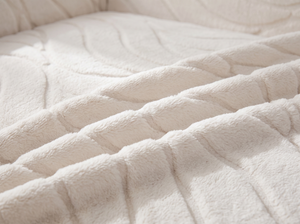 VelloDrape Soft Plush Sofa Throw detail close up