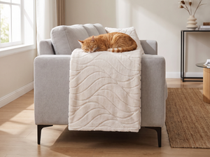 VelloDrape Soft Plush Sofa Throw in everyday use