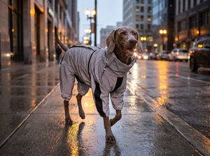 AstroGlow Reflective Dog Rain Coat lifestyle photo