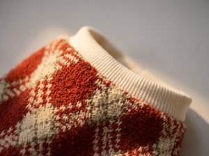 TartanHug Plush Dog Jumper detail close up