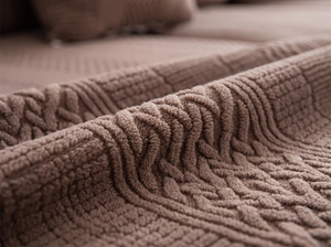 FleeceHalo Antistatic Fleece Sofa Cover detail close up
