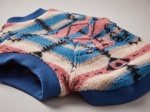 MesaFleece Geometric Dog Sweater detail close up