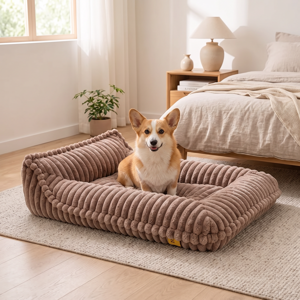 CordCove - Brown, with a corgi