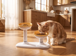 LiftDuo Raised Double Pet Bowl lifestyle photo