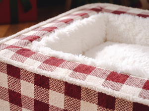 TartanHaven Calming Dog Bed detail close up