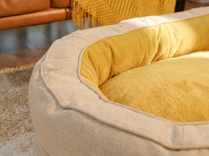 HugRing Orthopaedic Donut Dog Bed detail close up