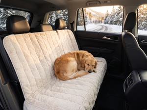 WarmTrek Fluffy Car Seat Protector lifestyle photo
