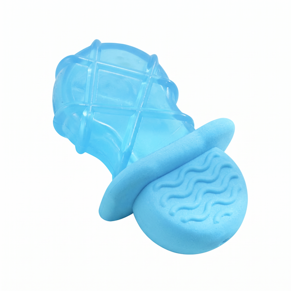 FrostPop Freezable Dog Chew Toy Pacifier on white background