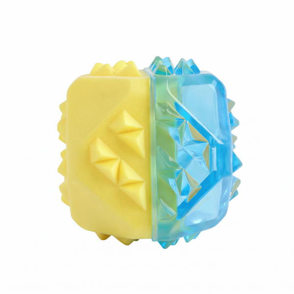 SplashChill Floating Dog Chew Toy Ice on white background