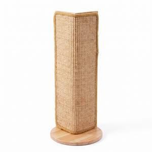 CornerClaw Faux Sisal Cat Scratcher on white background