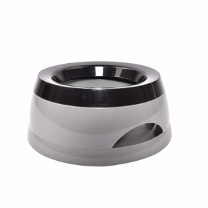 DriftDisk No-Spill Dog Water Bowl Grey on white background