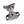 TrailFlex Reflective Dog Harness Gray on white background