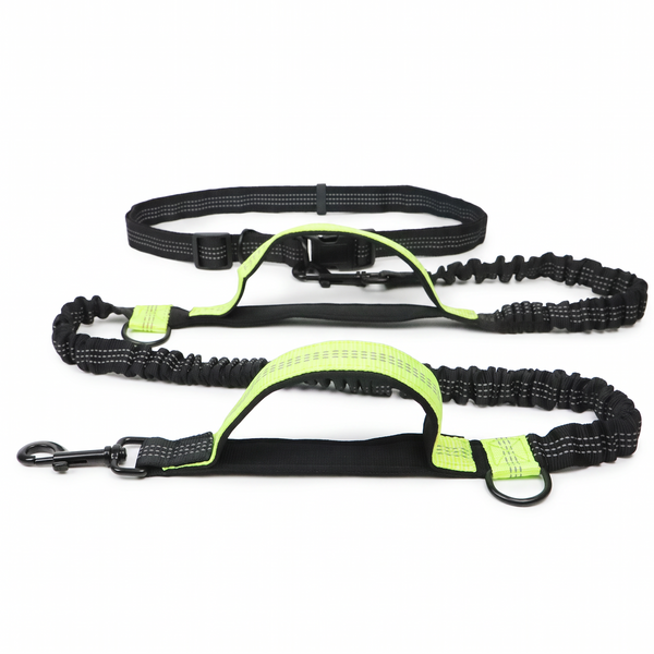 StrideSix 6-in-1 Hands-Free Dog Lead - Fluro Green