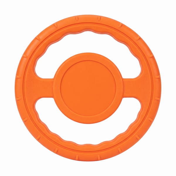 WheelFling Interactive Dog Flying Disc - Orange