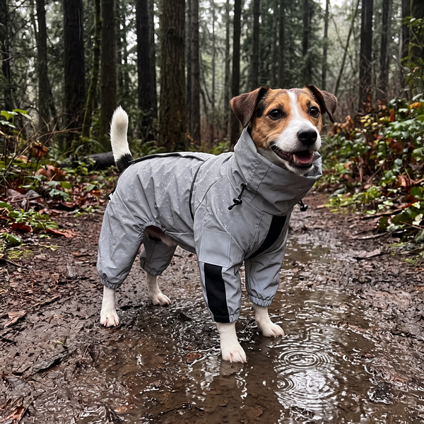 AstroGlow Reflective Dog Rain Coat in Coat - lifestyle 2