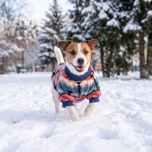 MesaFleece Geometric Dog Sweater - lifestyle 1