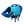 TideBuoy Ripstop Dog Life Jacket in Blue - white background