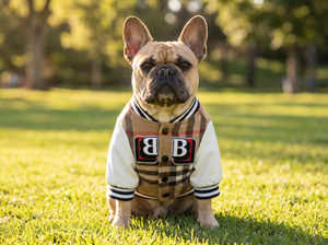 PlaidSlugger Dog Baseball Jacket lifestyle photo