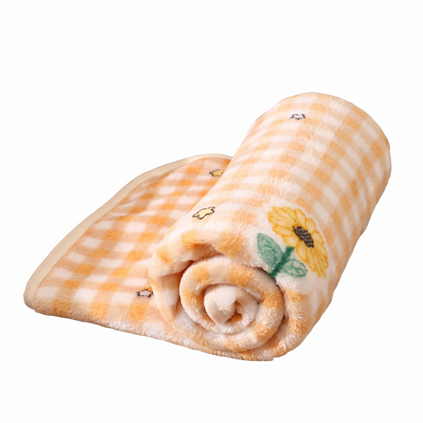 PawKnead Pet Blanket Super-Soft Flannel Cat & Dog Throw - Sunflower