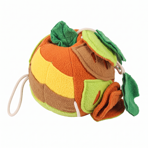 SnuffLeaf Dog Puzzle Toy Treat-Dispensing Snuffle Ball - Green