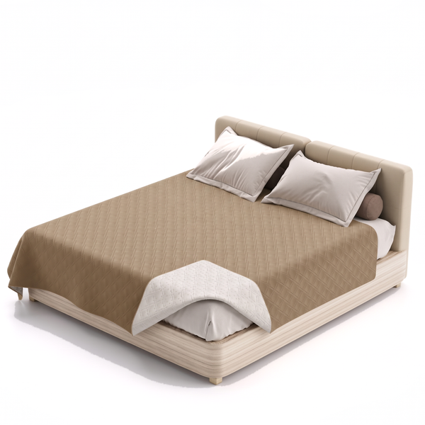 DrySpread Waterproof Pet Blanket TPU-Lined Couch Cover - Coffee
