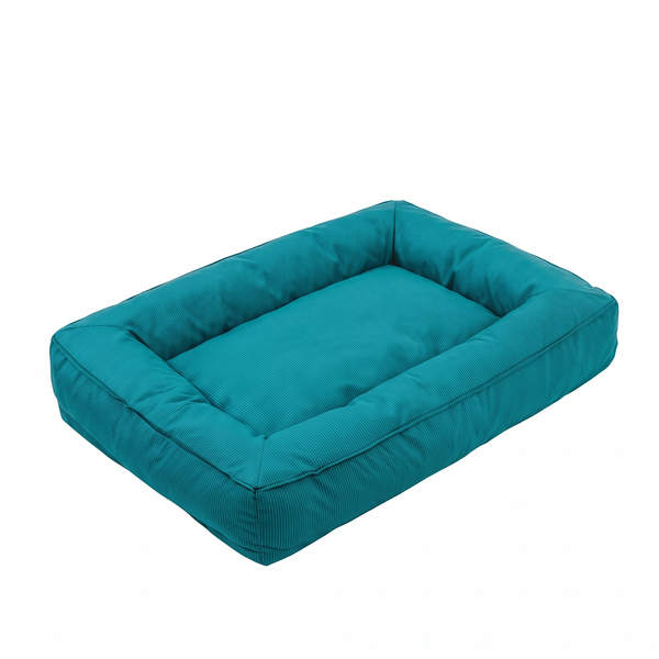 BurrowKeep Orthopaedic Dog Bed Waterproof Surround Bolster - Dark Green