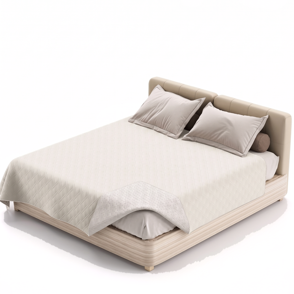 DrySpread Waterproof Pet Blanket TPU-Lined Couch Cover - White