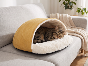 KittyBurrow Cat Sleeping Bag lifestyle photo
